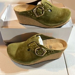 Birkenstock Papillio Fanny Ring Buckle Pine green